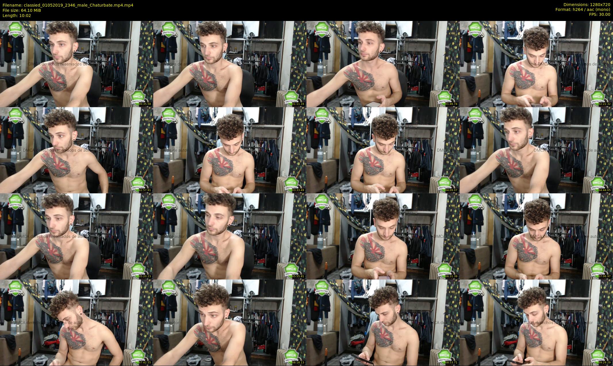 classied — 11 minute Chaturbate male cam show recording, 720p, May 1, 2019