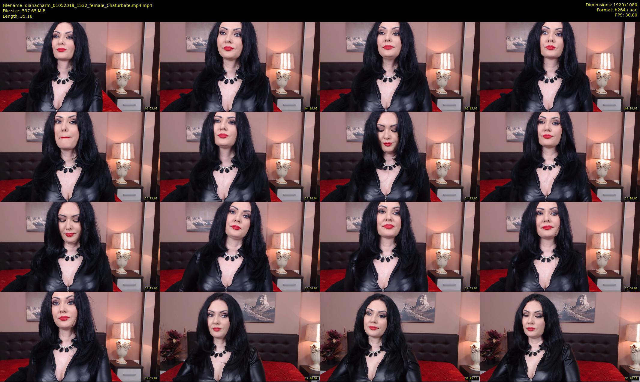 dianacharm — 36 minute Chaturbate female cam show recording, 1080p, May 1, 2019