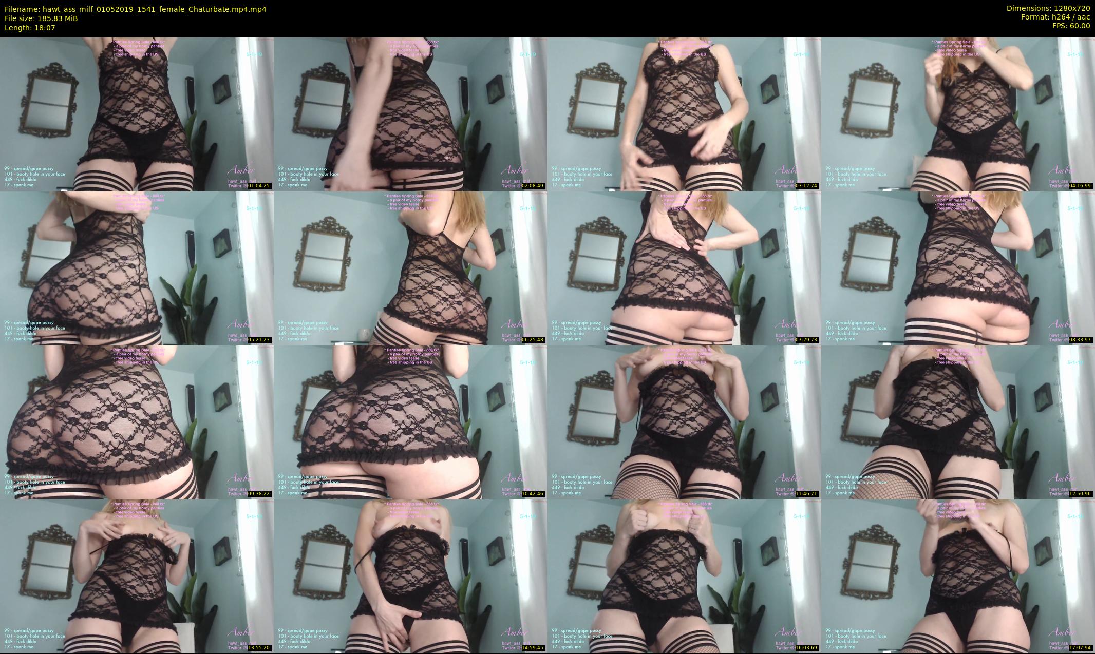 hawt_ass_milf — 19 minute Chaturbate female cam show recording, 720p, May 1, 2019