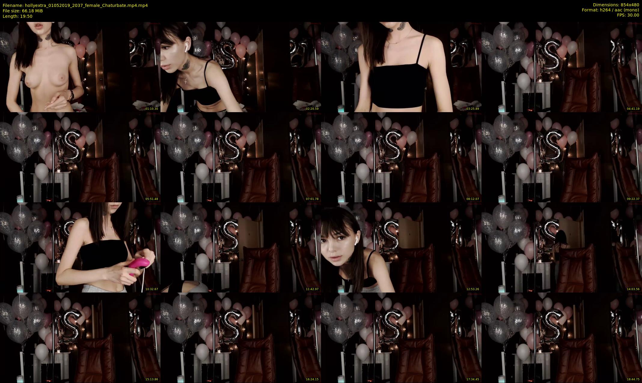 hollyextra — 20 minute Chaturbate female cam show recording, 480p, May 1, 2019
