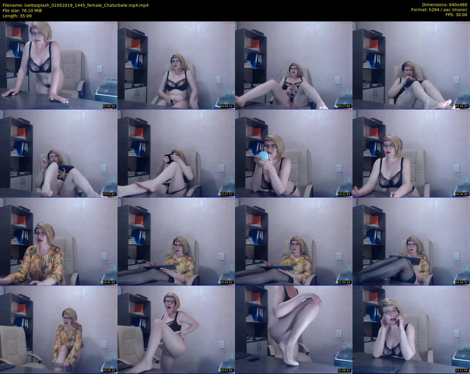 ivettasplash — 36 minute Chaturbate female cam show recording, 480p, May 1, 2019