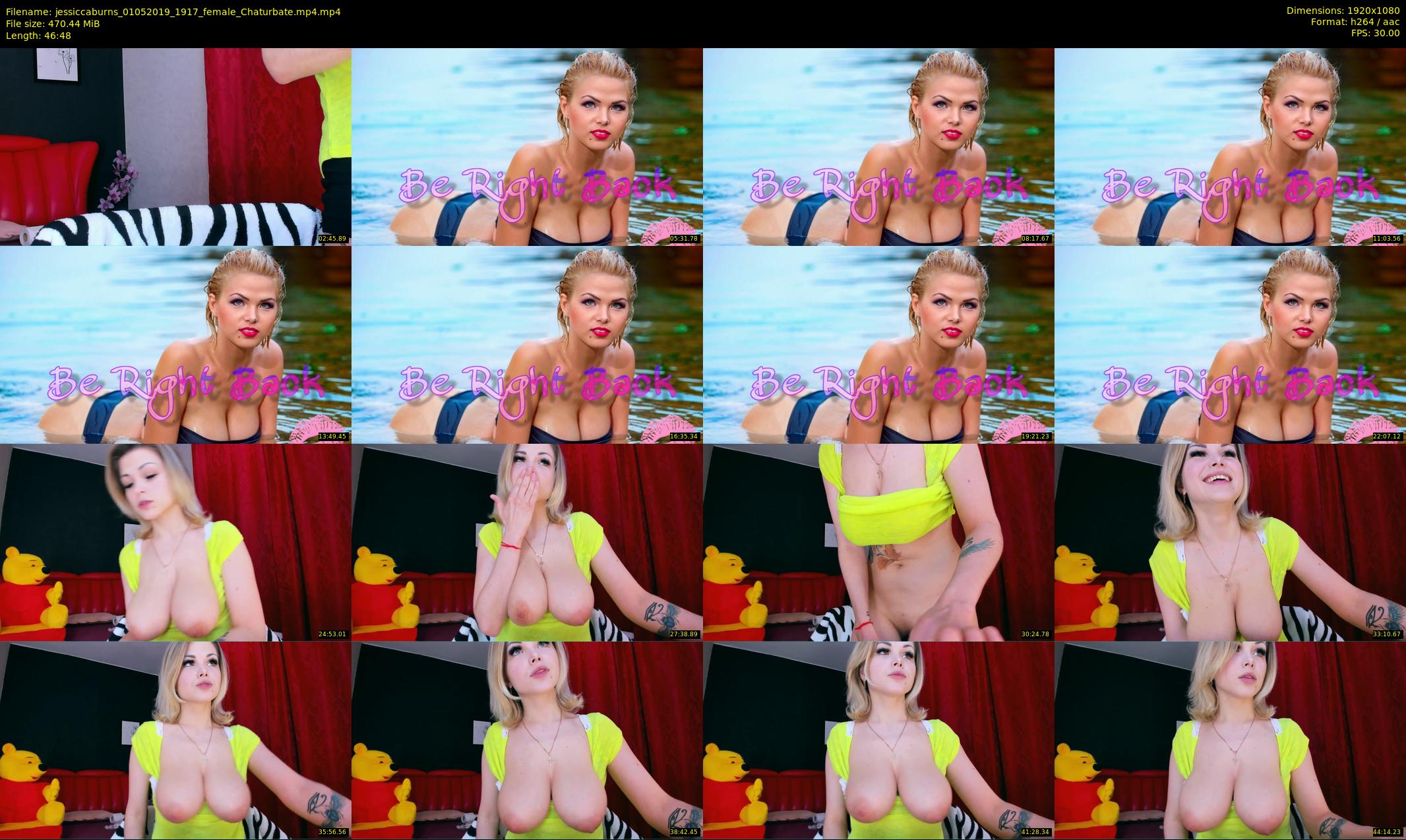 jessiccaburns — 47 minute Chaturbate female cam show recording, 1080p, May 1, 2019