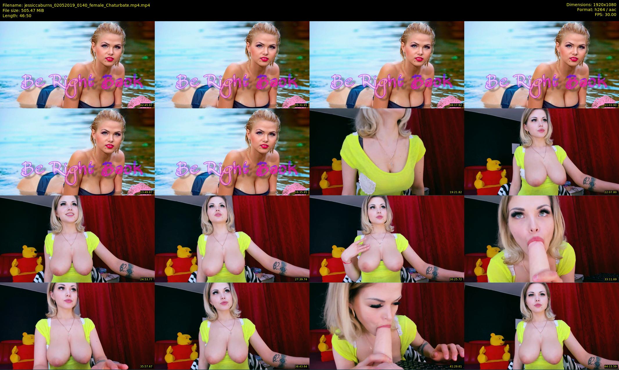 jessiccaburns — 47 minute Chaturbate female cam show recording, 1080p, May 2, 2019