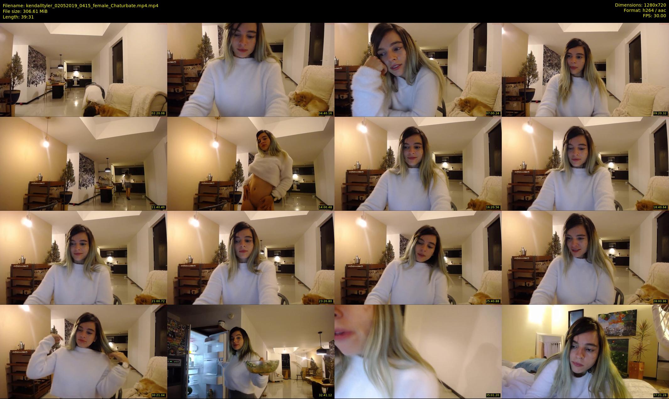 kendalltyler — 40 minute Chaturbate female cam show recording, 720p, May 2, 2019