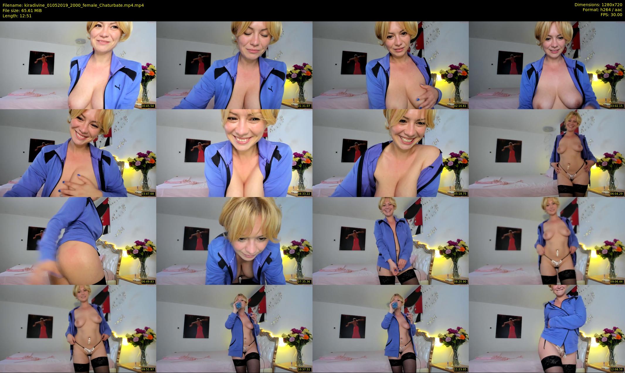 kiradivine — 13 minute Chaturbate female cam show recording, 720p, May 1, 2019
