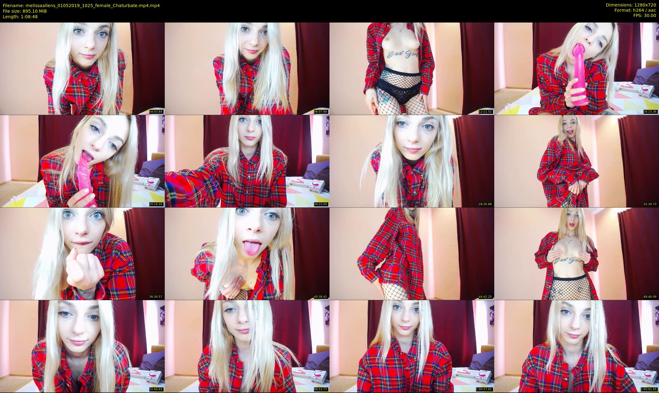 melissaallens — 69 minute Chaturbate female cam show recording, 720p, May 1, 2019