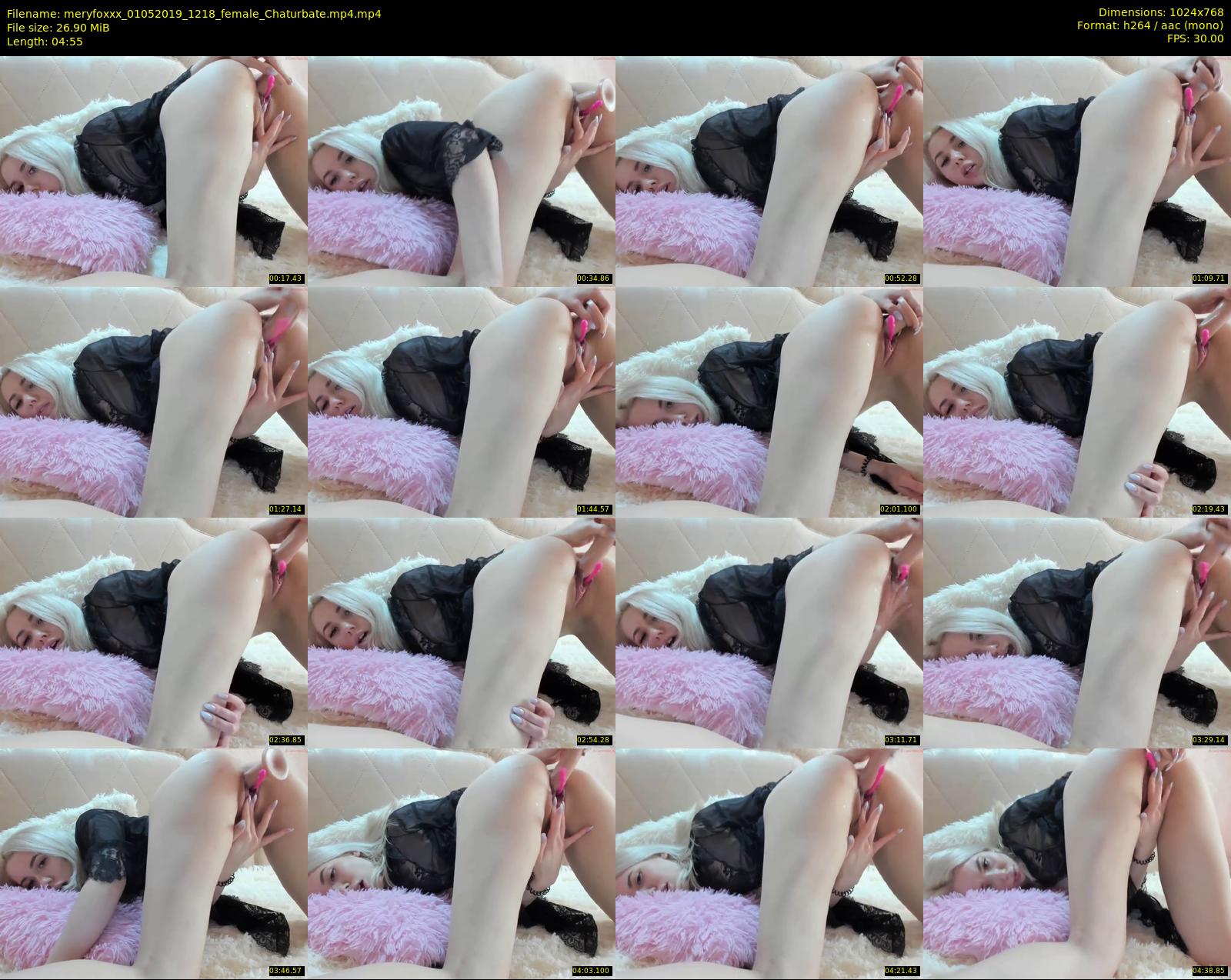 meryfoxxx — 5 minute Chaturbate female cam show recording, 720p, May 1, 2019