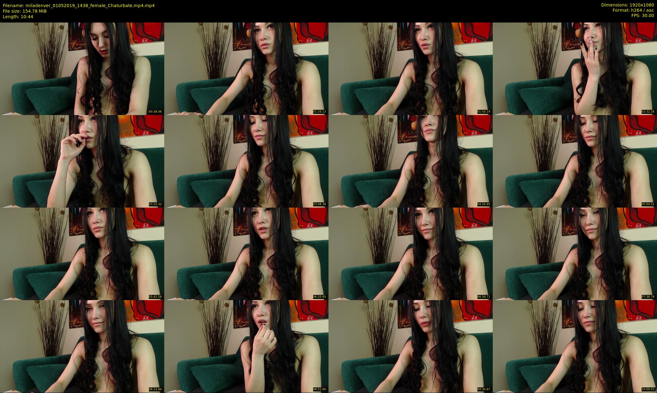 miladenver — 11 minute Chaturbate female cam show recording, 1080p, May 1, 2019