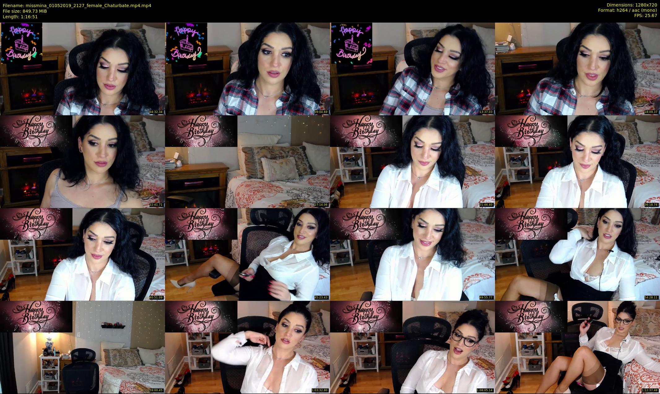 missmina — 77 minute Chaturbate female cam show recording, 720p, May 1, 2019