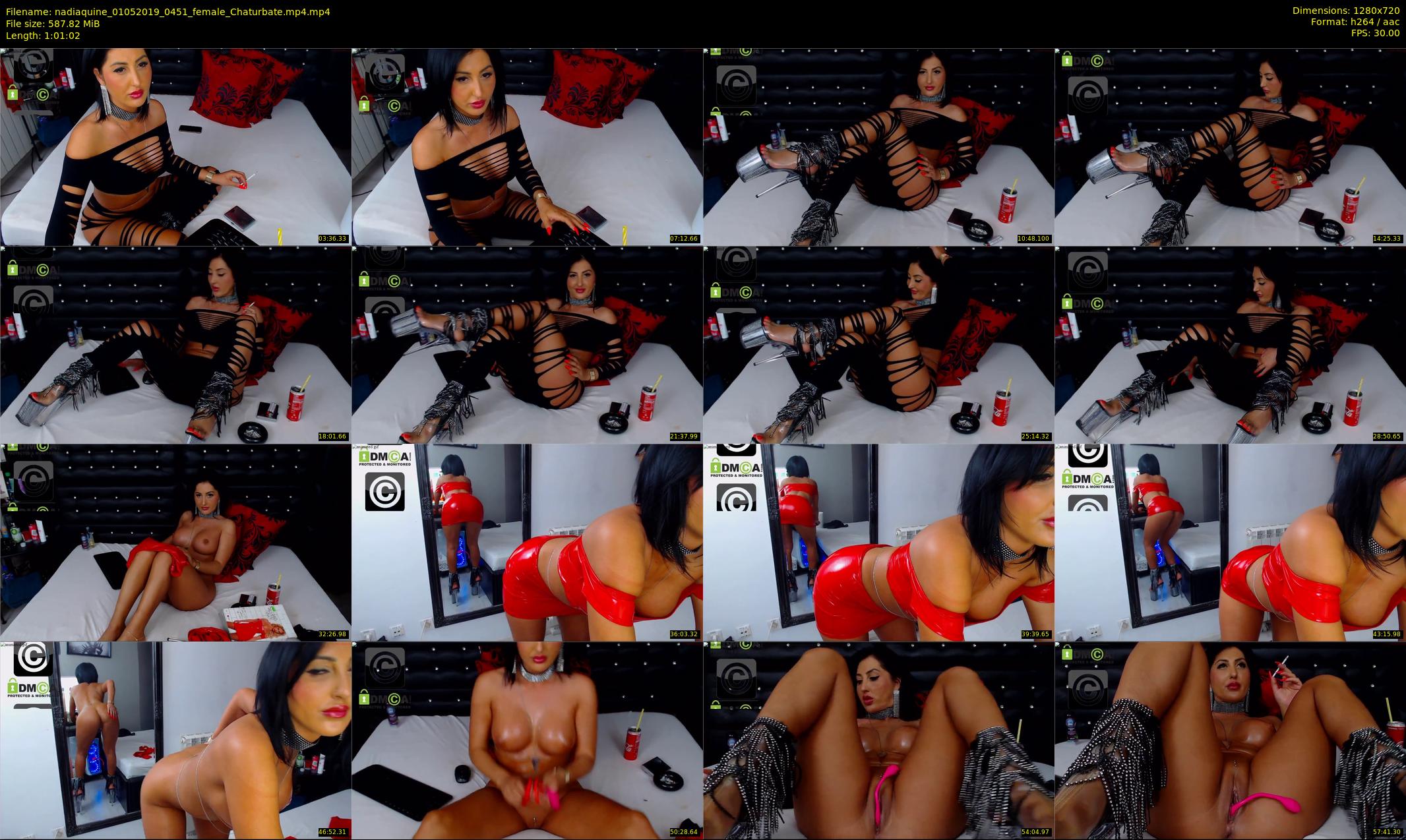 nadiaquine — 62 minute Chaturbate female cam show recording, 720p, May 1, 2019