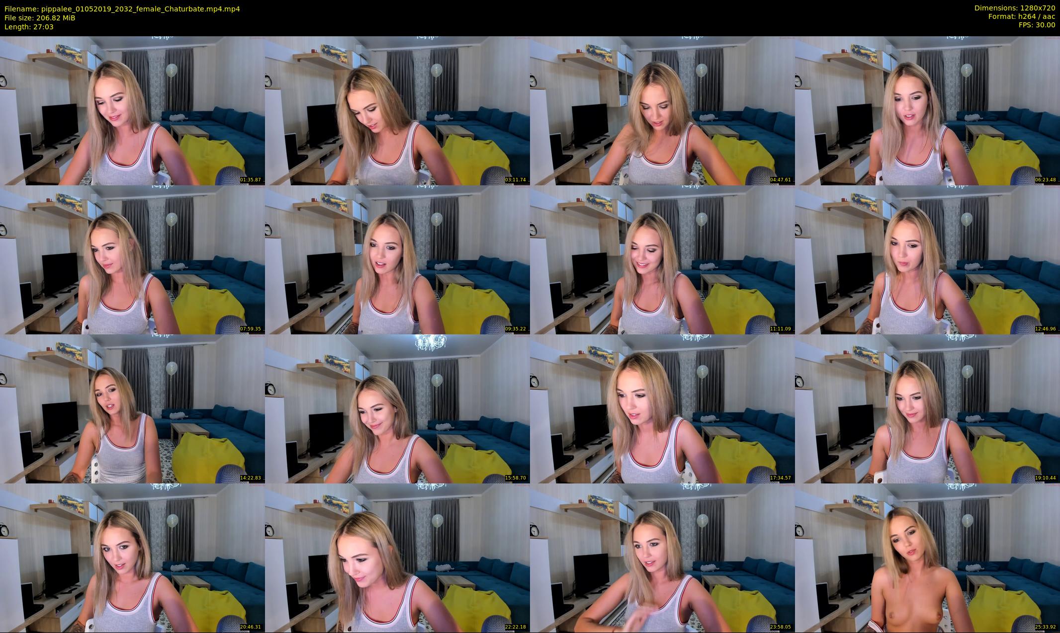 pippalee — 28 minute Chaturbate female cam show recording, 720p, May 1, 2019