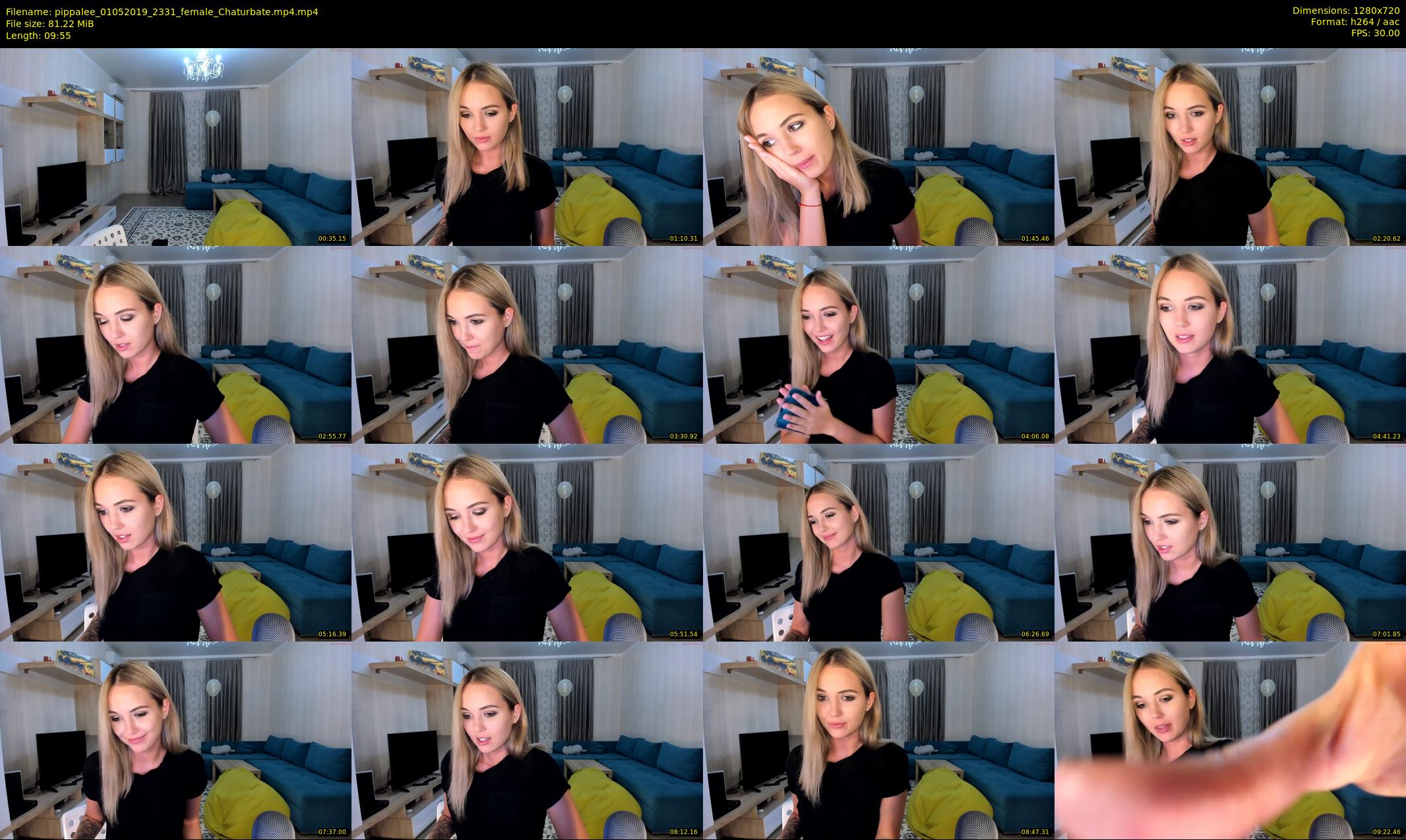 pippalee — 10 minute Chaturbate female cam show recording, 720p, May 1, 2019