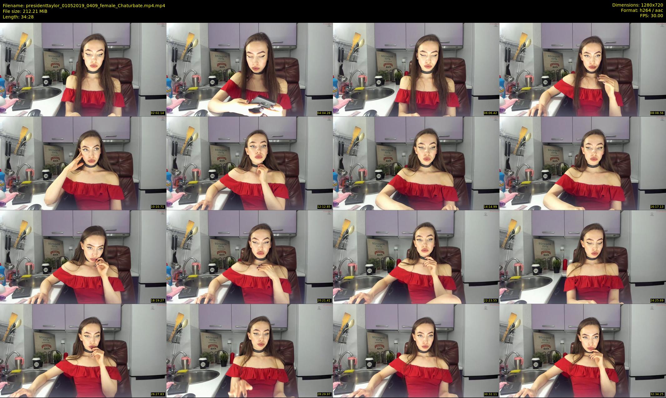 presidenttaylor — 35 minute Chaturbate female cam show recording, 720p, May 1, 2019
