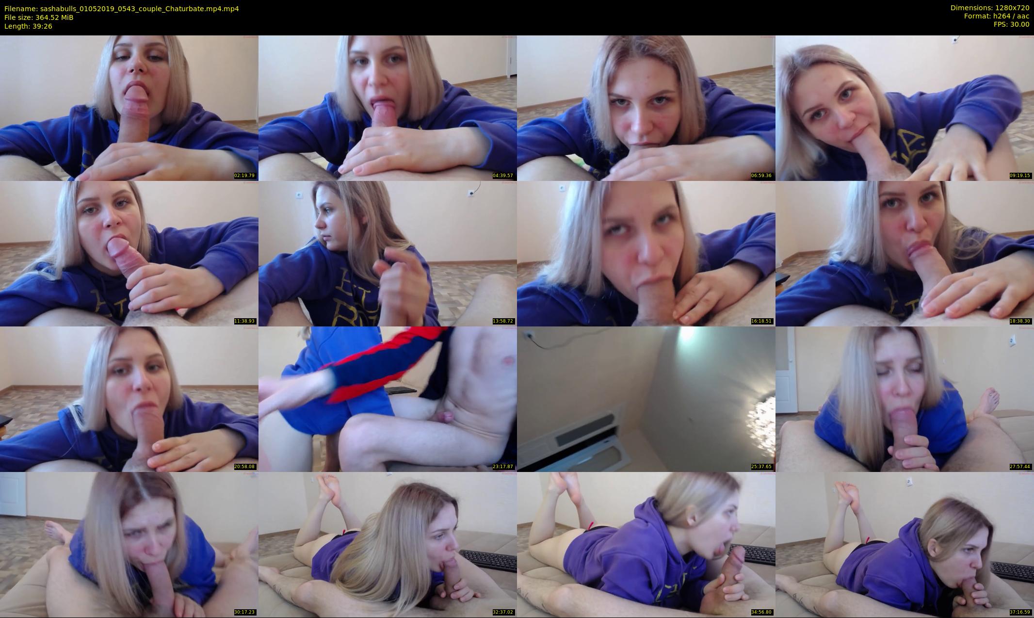 sashabulls — 40 minute Chaturbate couple cam show recording, 720p, May 1, 2019