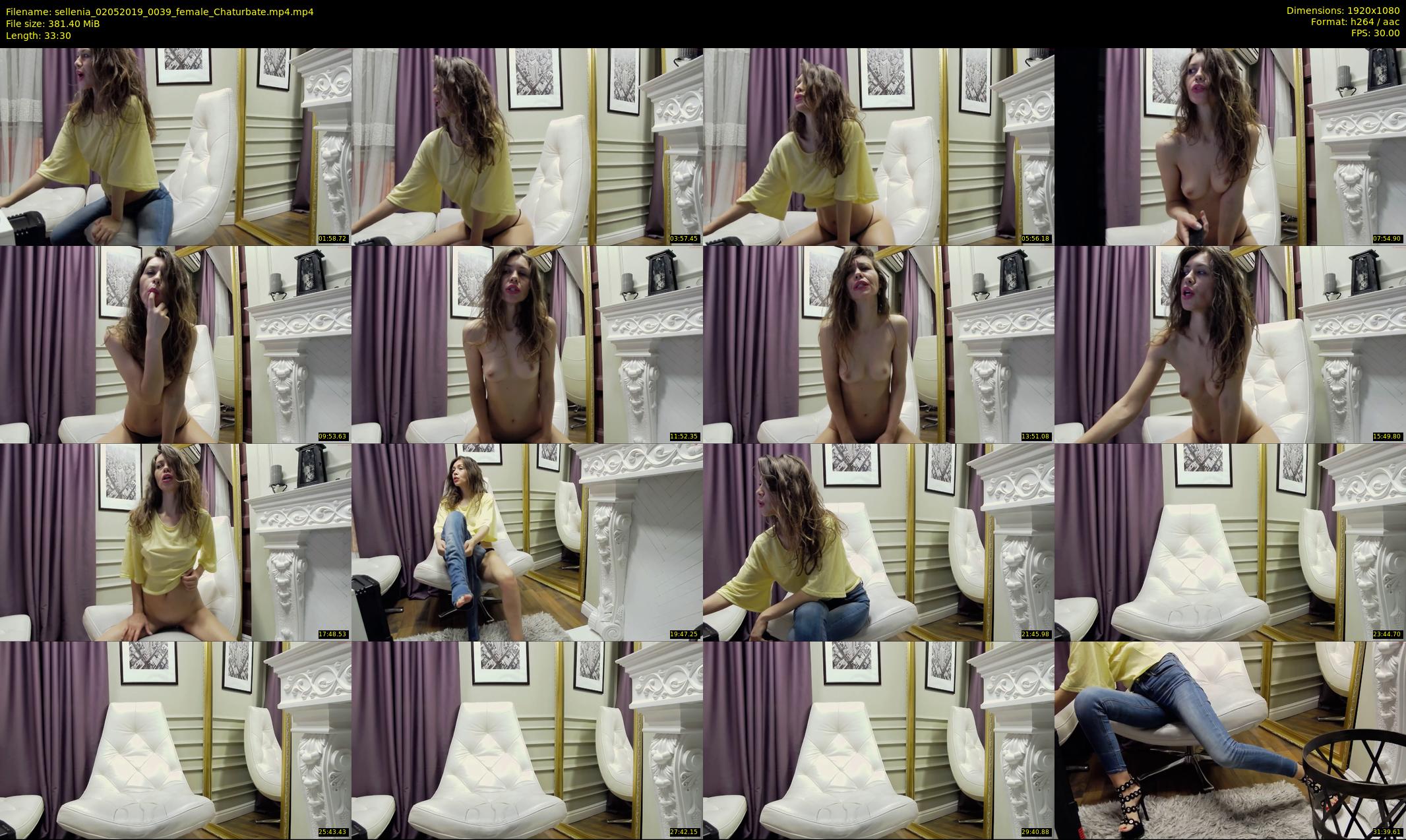sellenia — 34 minute Chaturbate female cam show recording, 1080p, May 2, 2019
