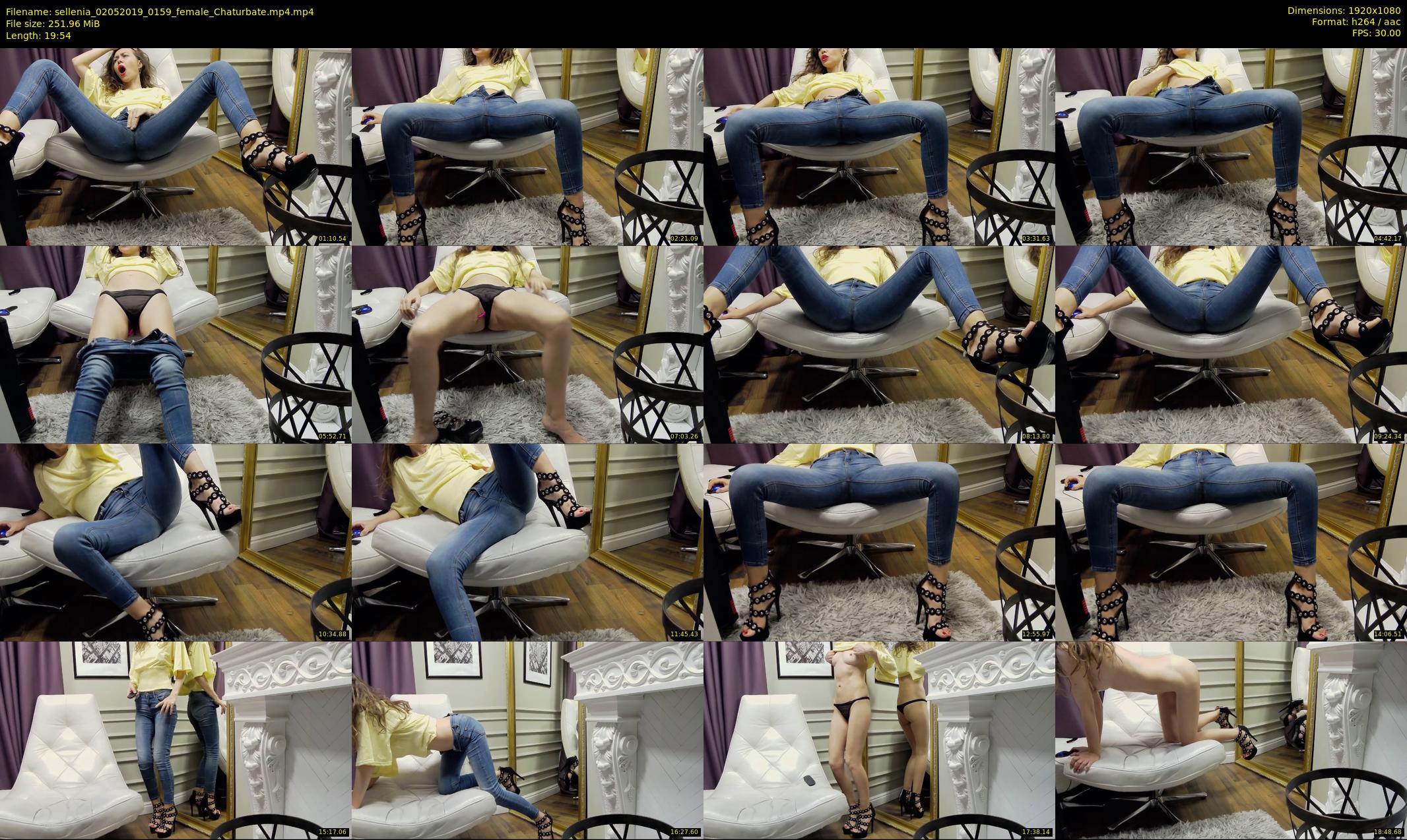 sellenia — 20 minute Chaturbate female cam show recording, 1080p, May 2, 2019