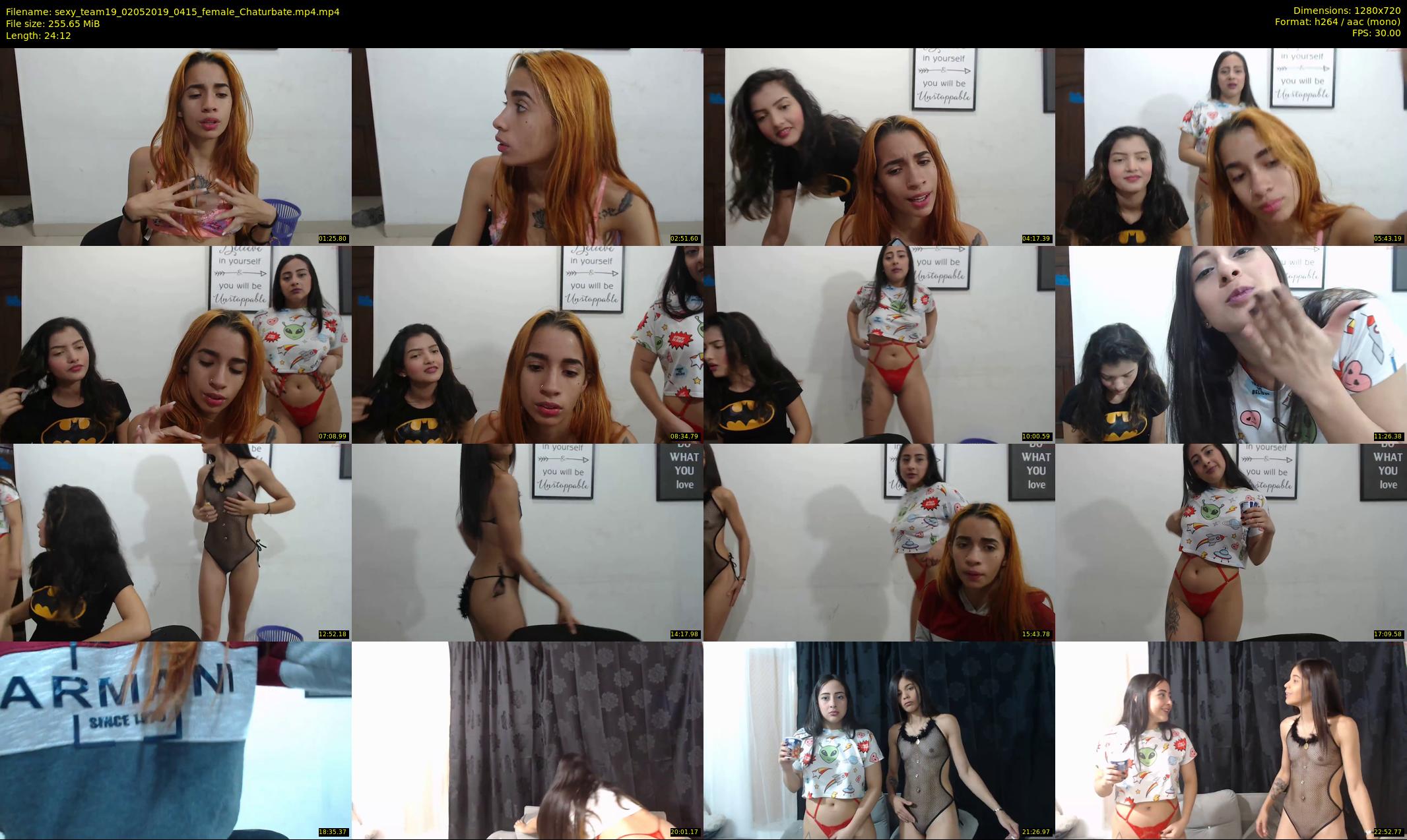 sexy_team19 — 25 minute Chaturbate female cam show recording, 720p, May 2, 2019