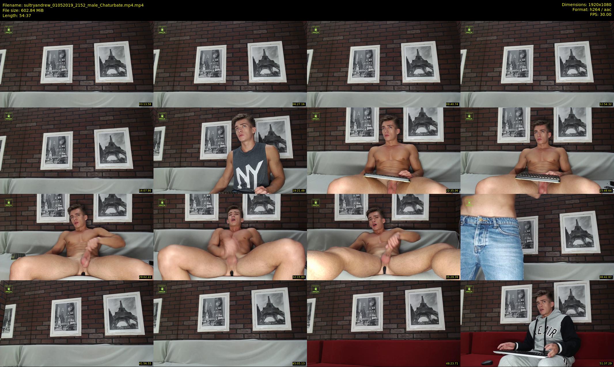sultryandrew — 55 minute Chaturbate male cam show recording, 1080p, May 1, 2019