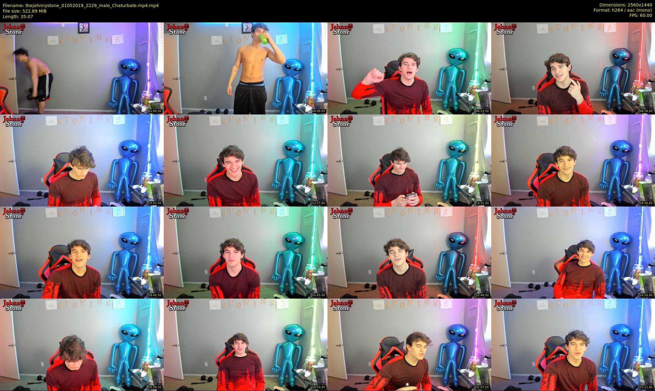 thejohnnystone — 36 minute Chaturbate male cam show recording, 1080p, May 1, 2019