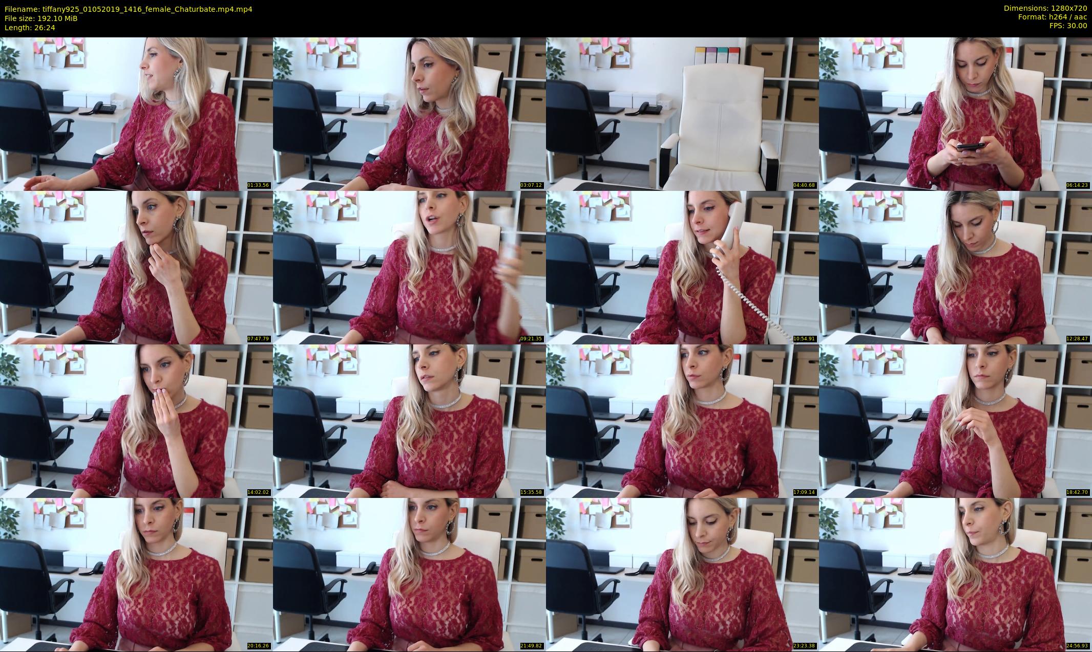 tiffany925 — 27 minute Chaturbate female cam show recording, 720p, May 1, 2019