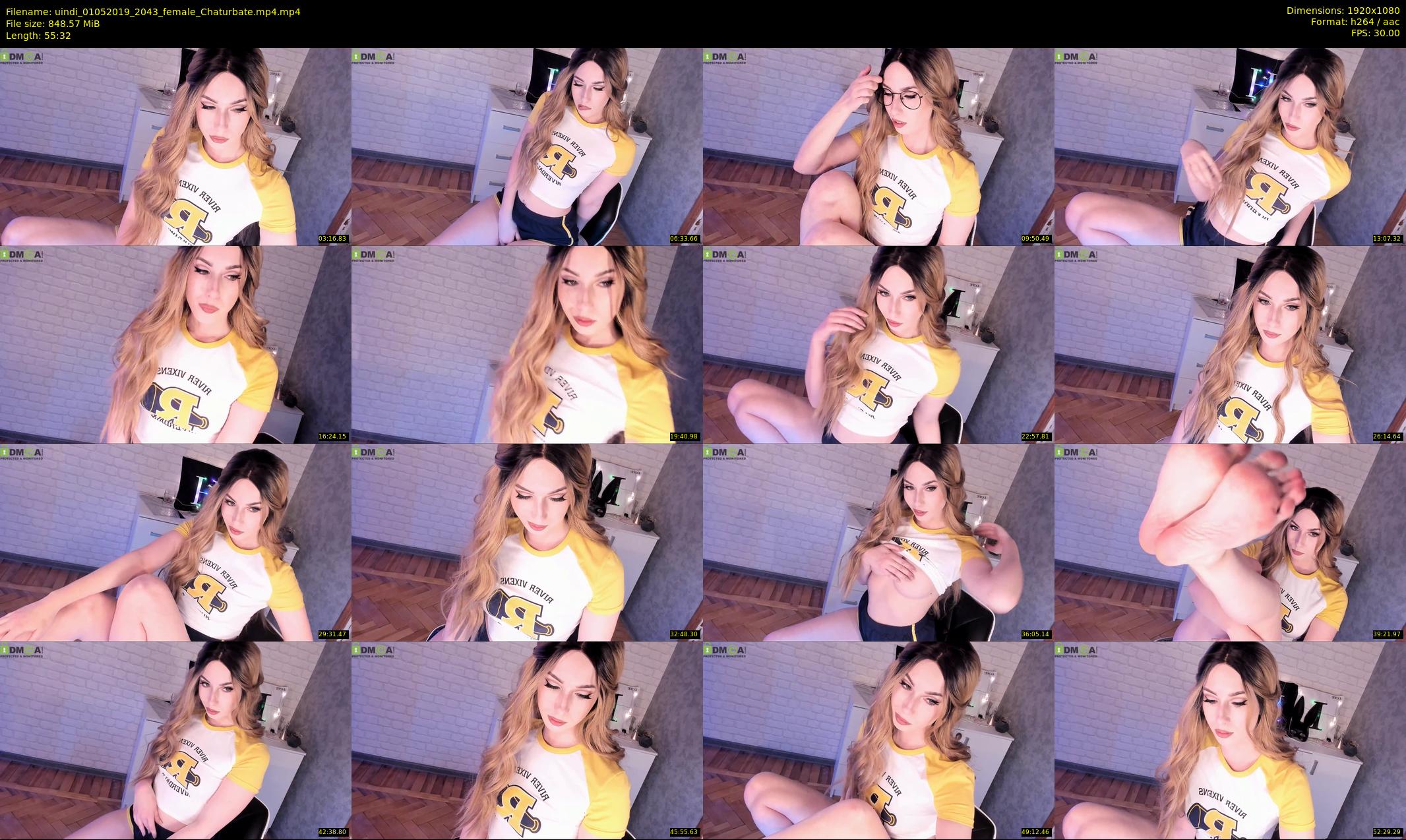 uindi — 56 minute Chaturbate female cam show recording, 1080p, May 1, 2019