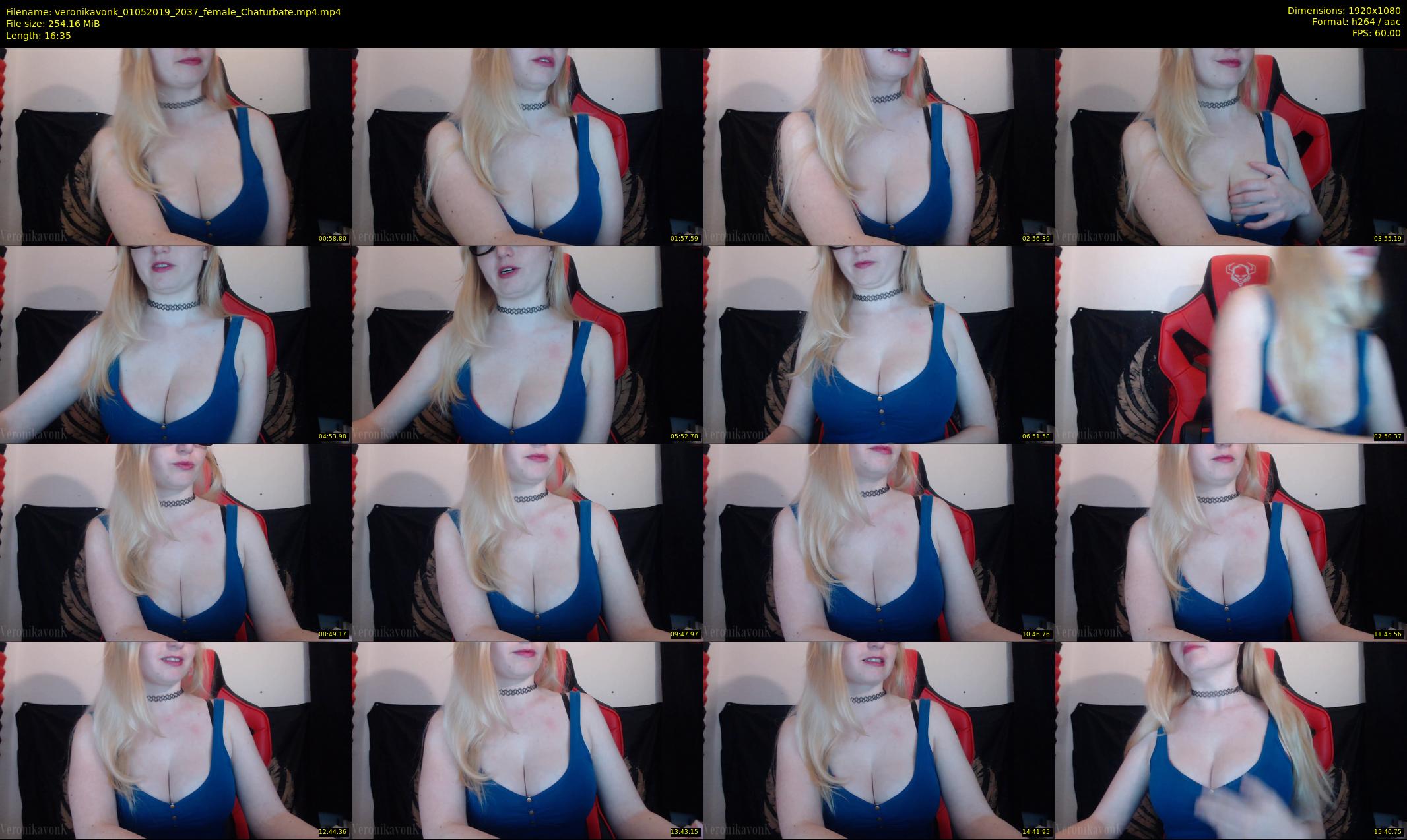 veronikavonk — 17 minute Chaturbate female cam show recording, 1080p, May 1, 2019