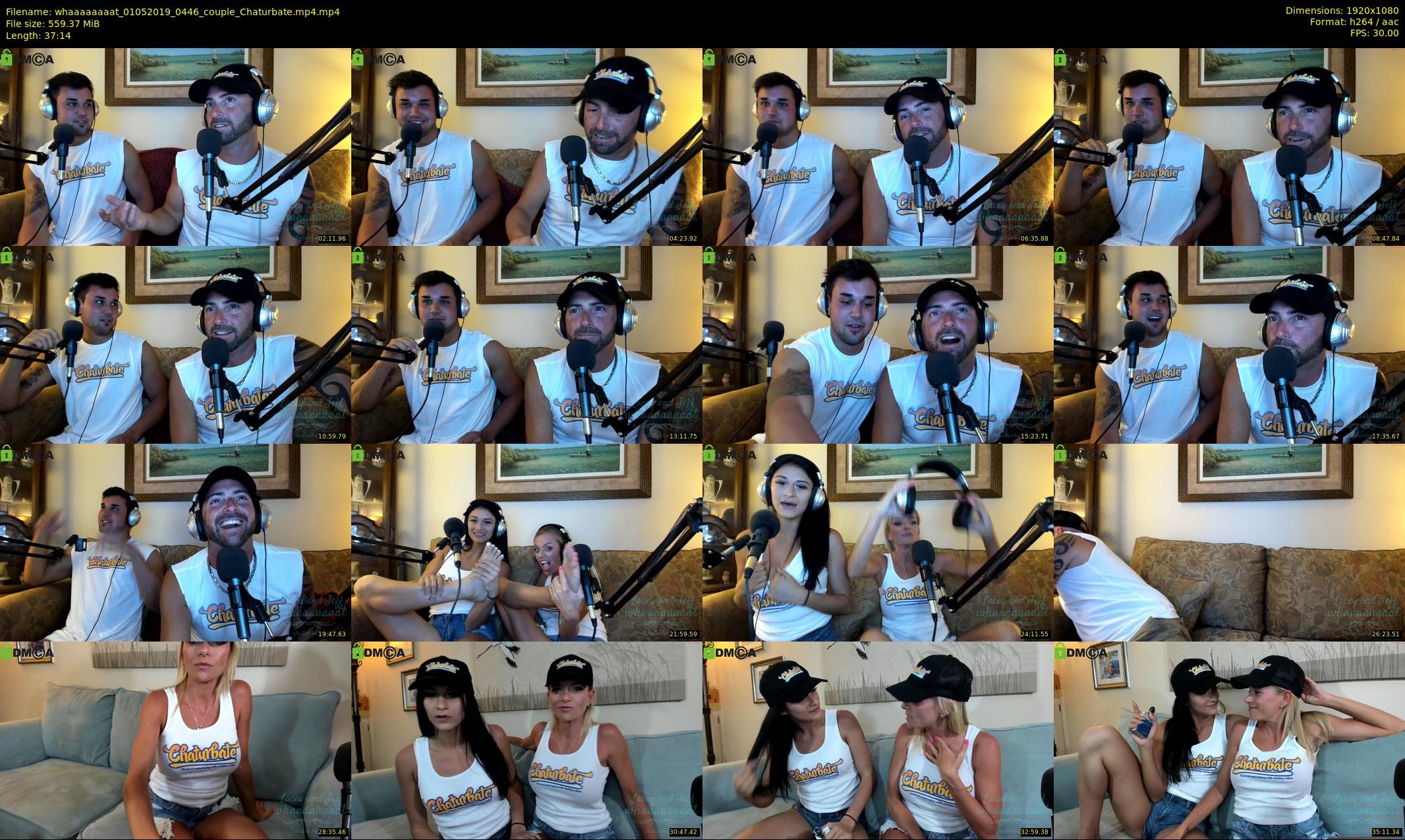 whaaaaaaaat — 38 minute Chaturbate couple cam show recording, 1080p, May 1, 2019