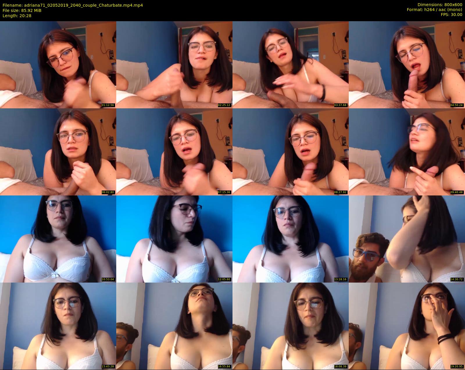 adriana71 — 21 minute Chaturbate couple cam show recording, 480p, May 2, 2019