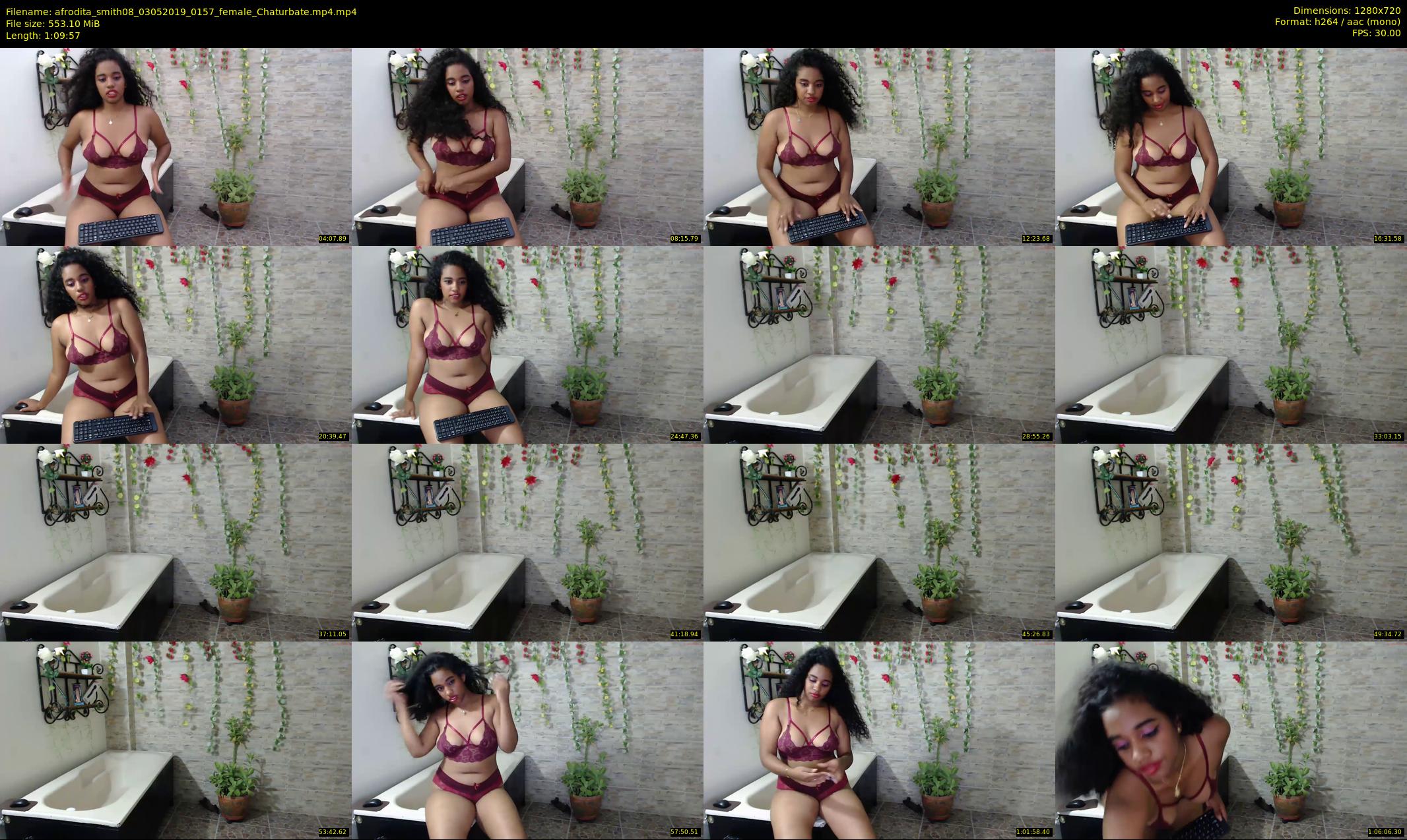 afrodita_smith08 — 70 minute Chaturbate female cam show recording, 720p, May 3, 2019