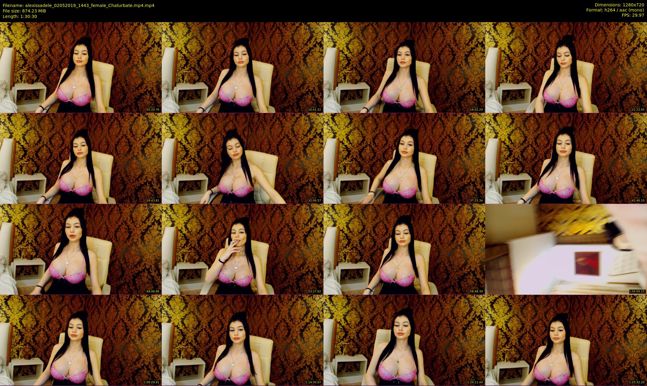 alexissadele — 91 minute Chaturbate female cam show recording, 720p, May 2, 2019