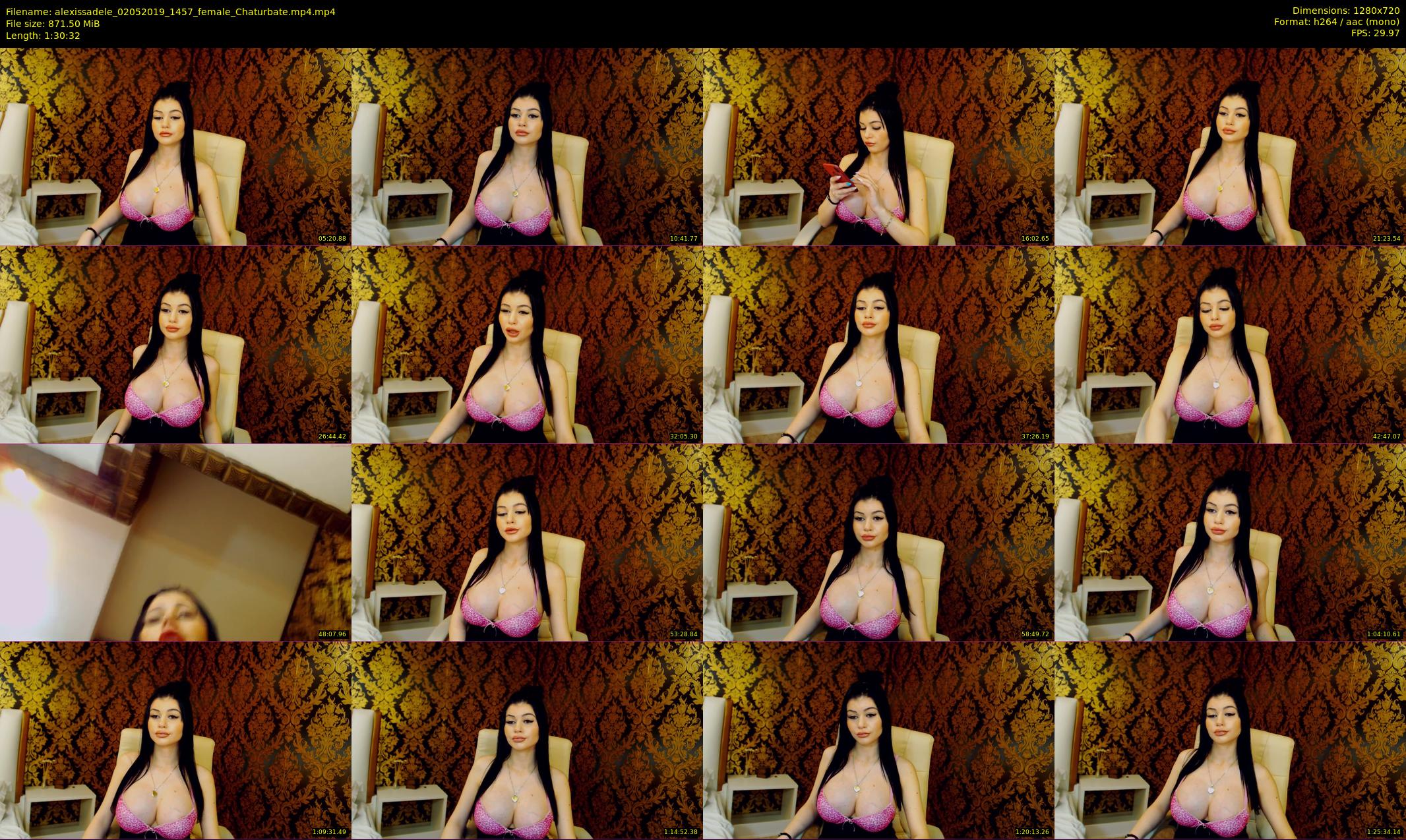 alexissadele — 91 minute Chaturbate female cam show recording, 720p, May 2, 2019