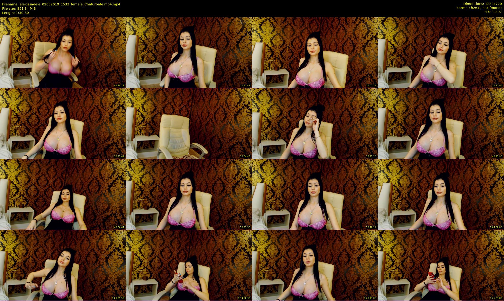 alexissadele — 91 minute Chaturbate female cam show recording, 720p, May 2, 2019