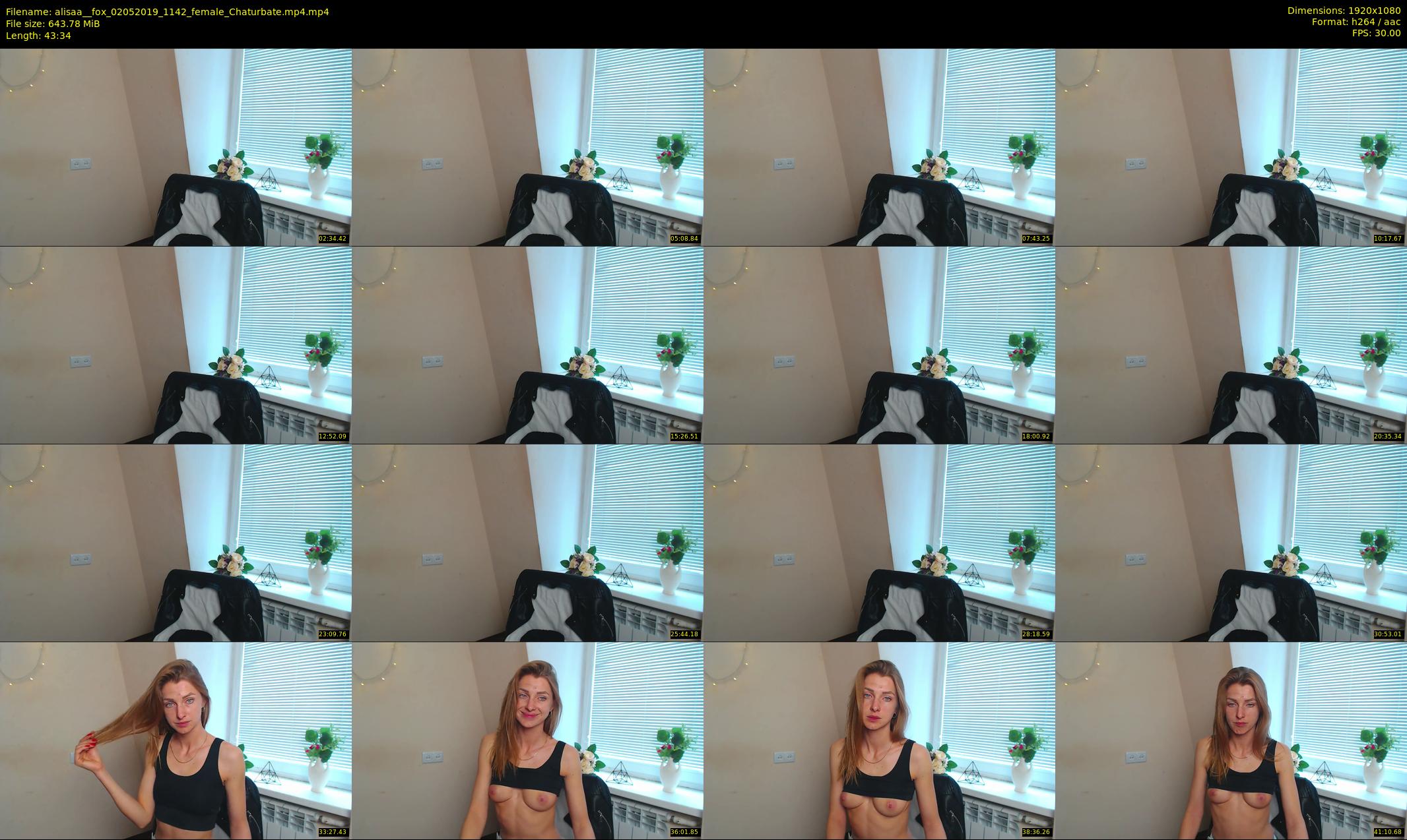 alisaa__fox — 44 minute Chaturbate female cam show recording, 1080p, May 2, 2019