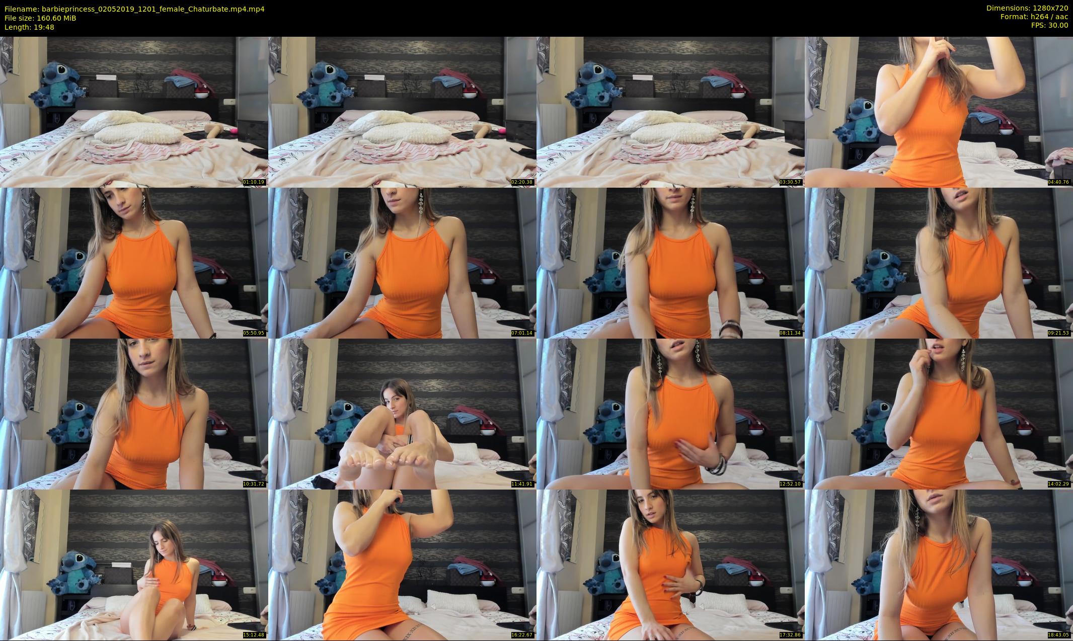barbieprincess — 20 minute Chaturbate female cam show recording, 720p, May 2, 2019