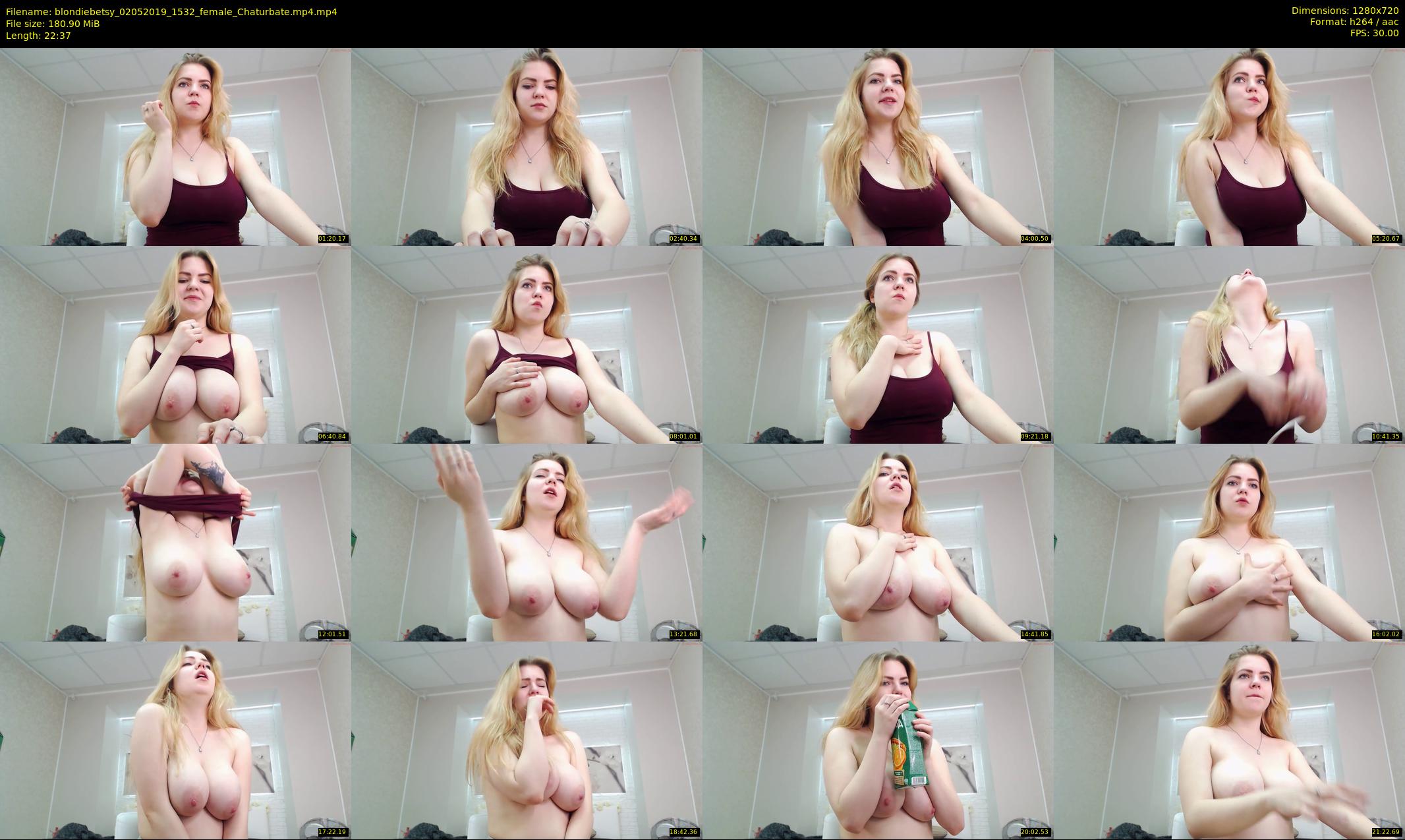 blondiebetsy — 23 minute Chaturbate female cam show recording, 720p, May 2, 2019
