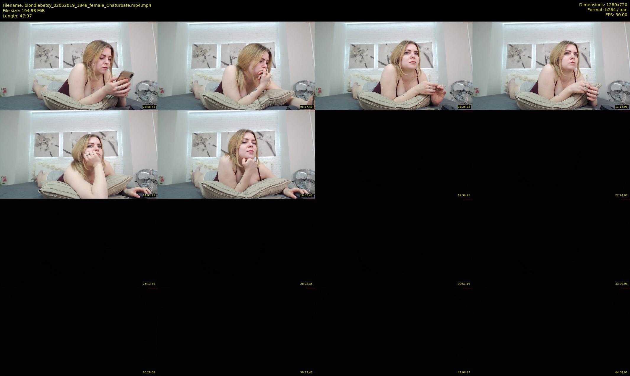 blondiebetsy — 48 minute Chaturbate female cam show recording, 720p, May 2, 2019