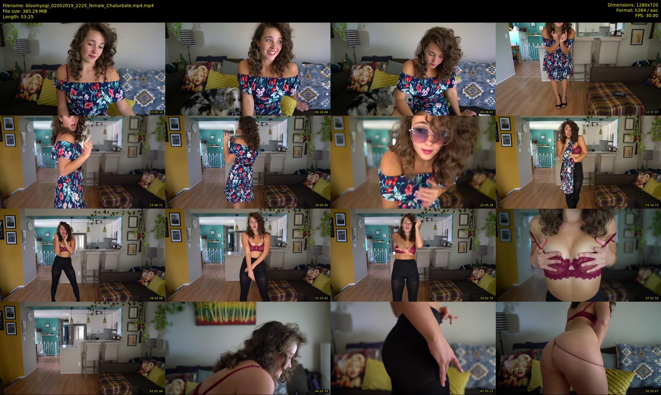 bloomyogi — 54 minute Chaturbate female cam show recording, 720p, May 2, 2019