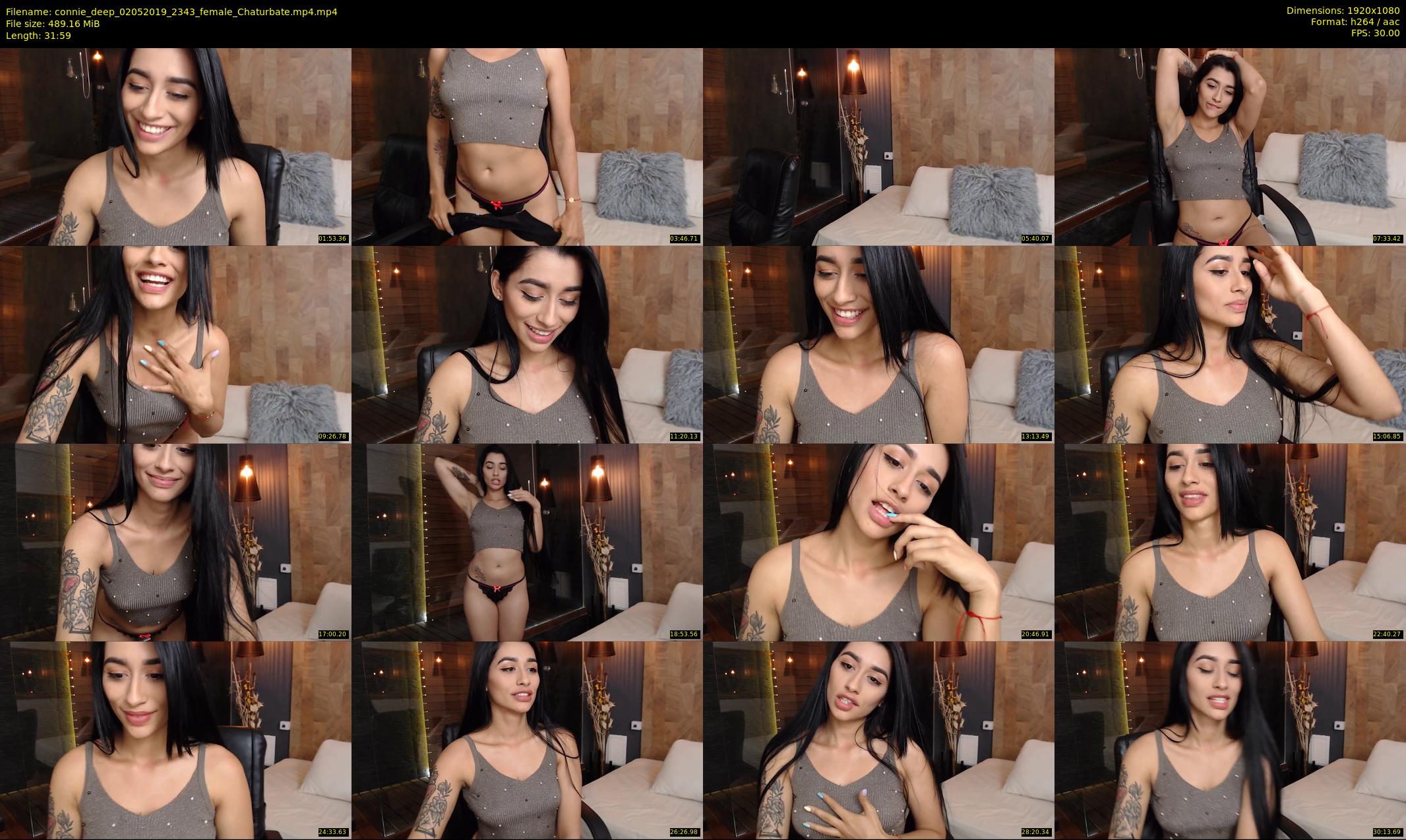connie_deep — 32 minute Chaturbate female cam show recording, 1080p, May 2, 2019