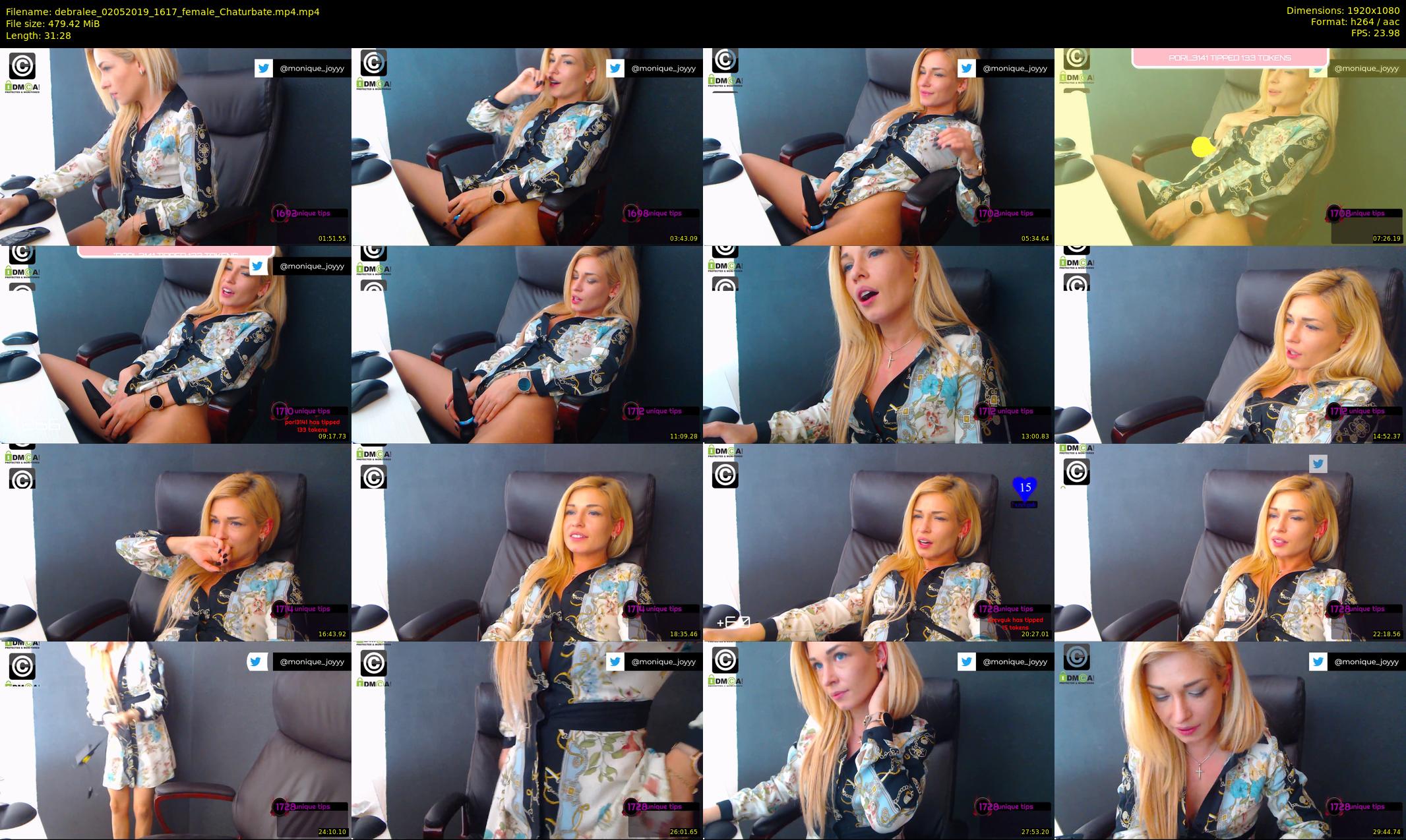 debralee — 32 minute Chaturbate female cam show recording, 1080p, May 2, 2019