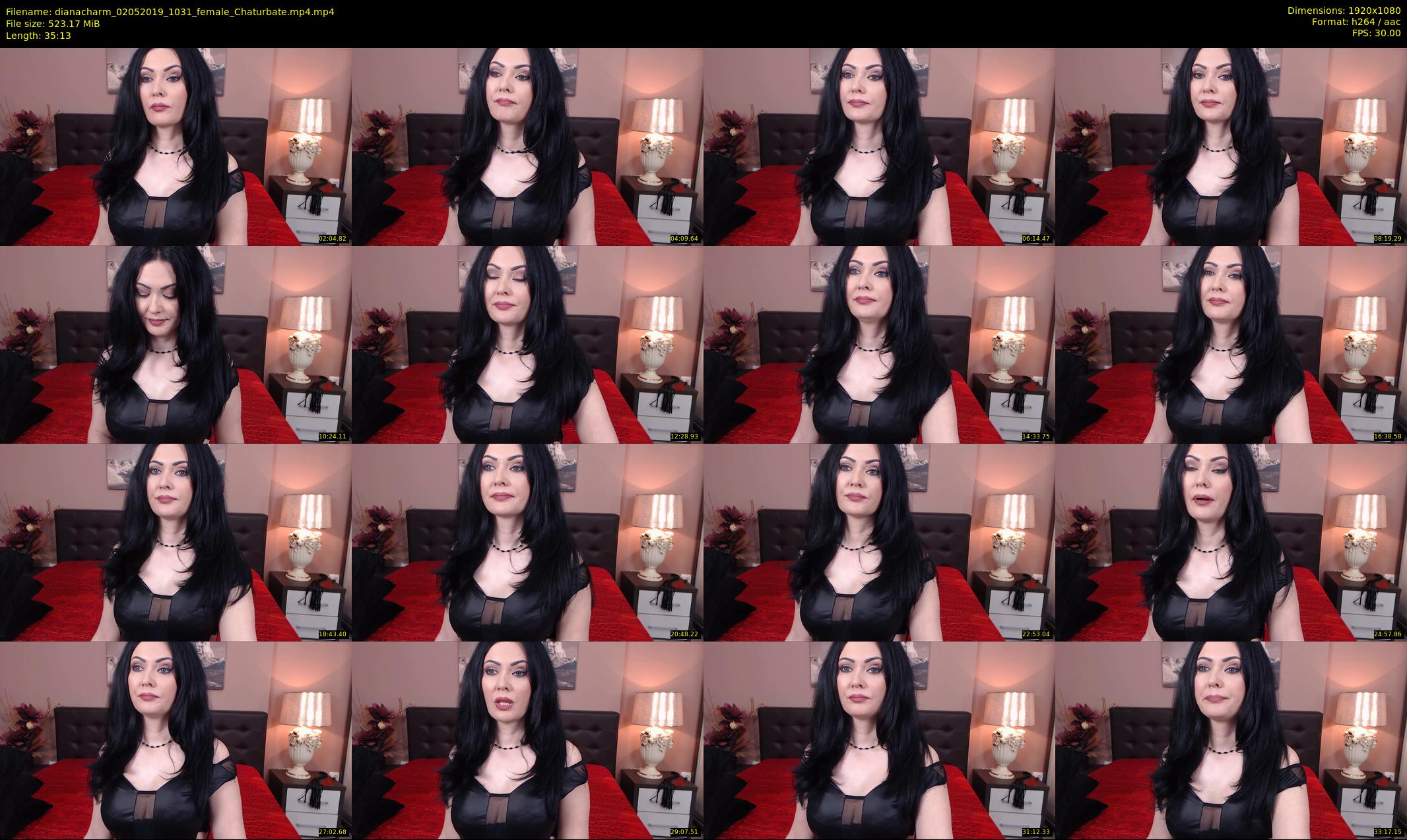dianacharm — 36 minute Chaturbate female cam show recording, 1080p, May 2, 2019