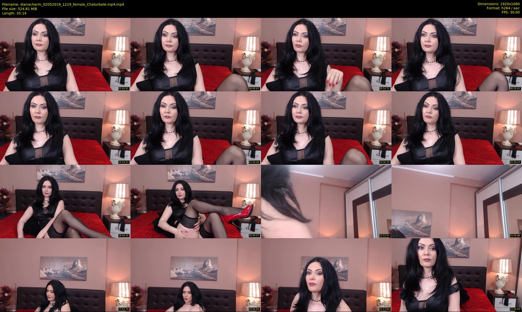 dianacharm — 36 minute Chaturbate female cam show recording, 1080p, May 2, 2019