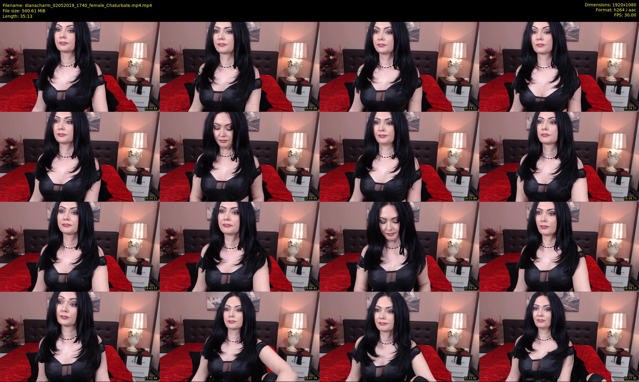 dianacharm — 36 minute Chaturbate female cam show recording, 1080p, May 2, 2019