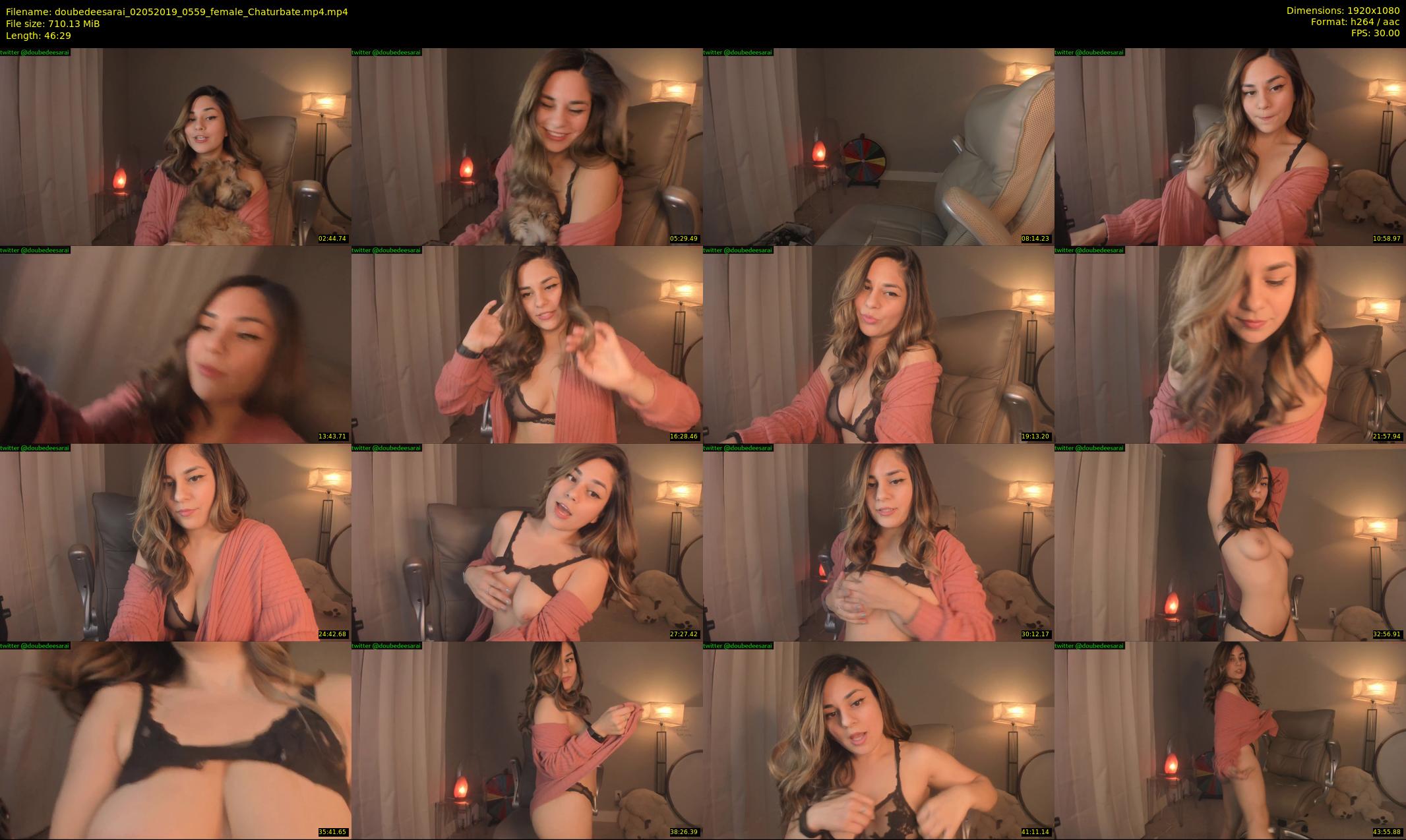 doubedeesarai — 47 minute Chaturbate female cam show recording, 1080p, May 2, 2019