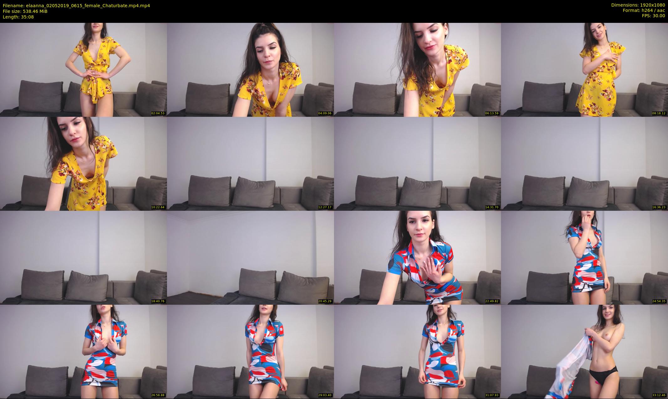elaanna — 36 minute Chaturbate female cam show recording, 1080p, May 2, 2019
