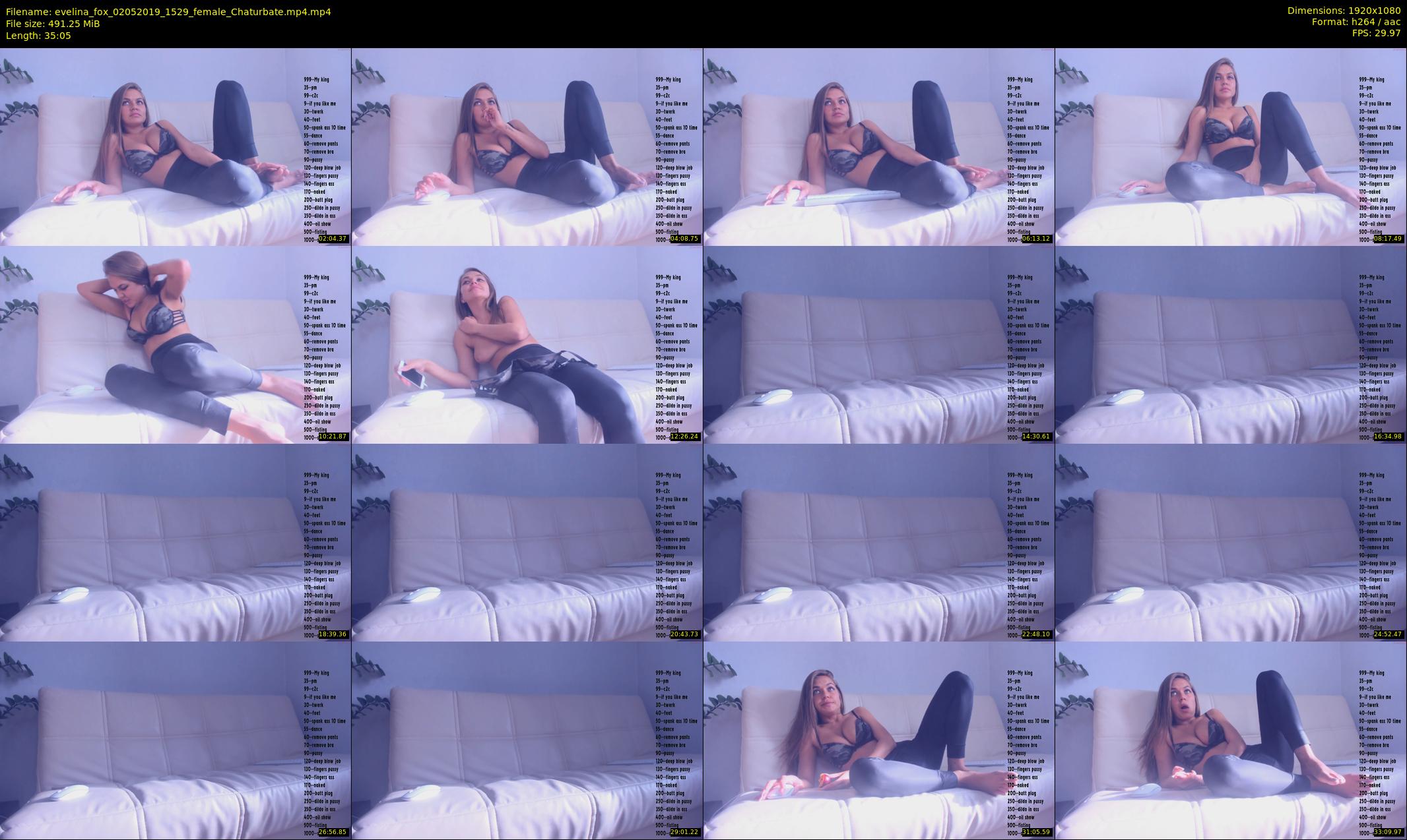 evelina_fox — 36 minute Chaturbate female cam show recording, 1080p, May 2, 2019