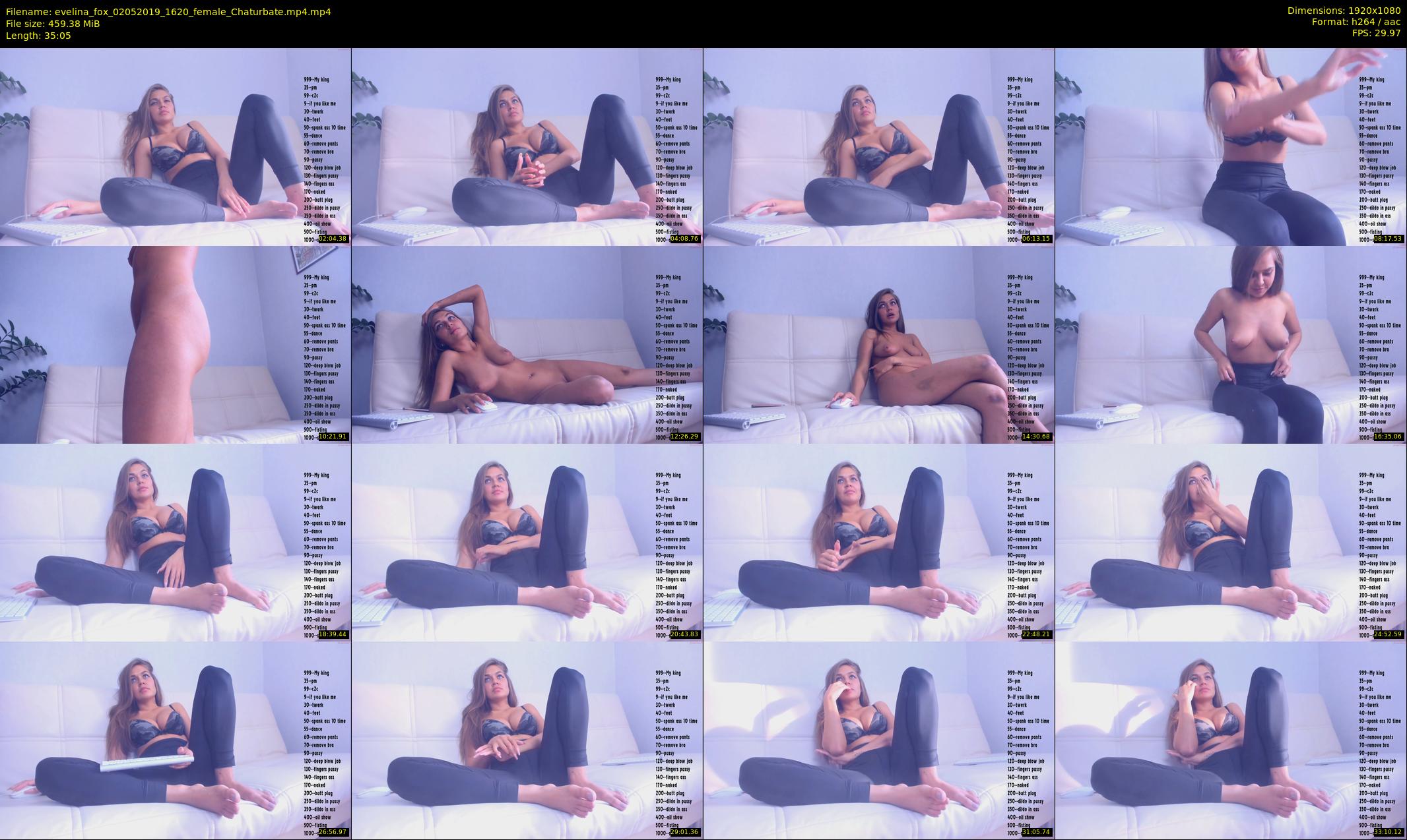 evelina_fox — 36 minute Chaturbate female cam show recording, 1080p, May 2, 2019