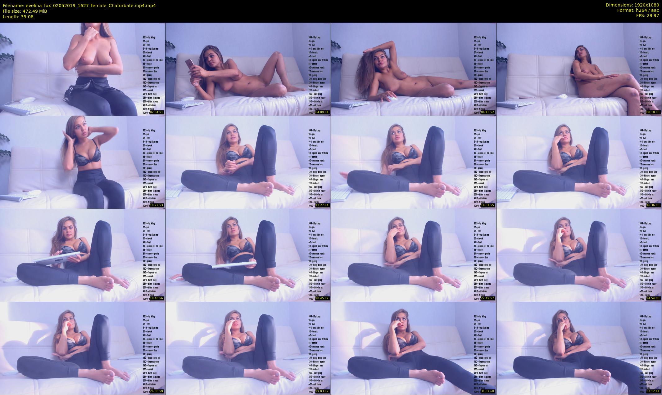 evelina_fox — 36 minute Chaturbate female cam show recording, 1080p, May 2, 2019