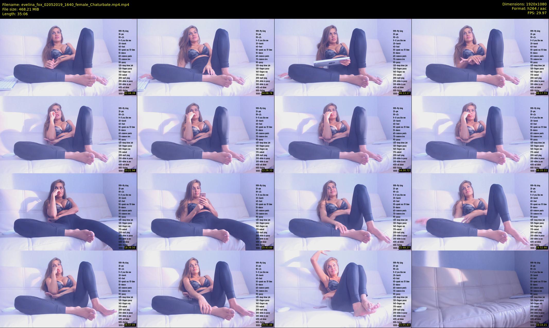 evelina_fox — 36 minute Chaturbate female cam show recording, 1080p, May 2, 2019