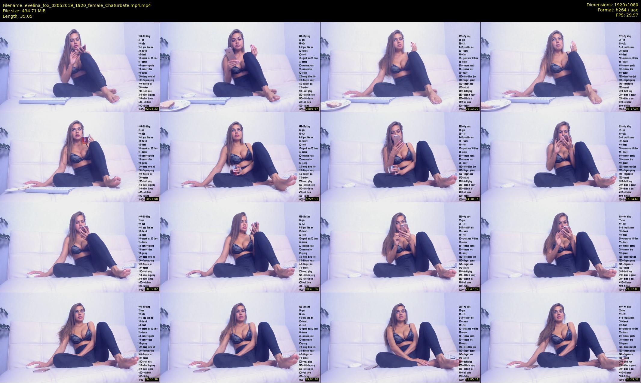 evelina_fox — 36 minute Chaturbate female cam show recording, 1080p, May 2, 2019