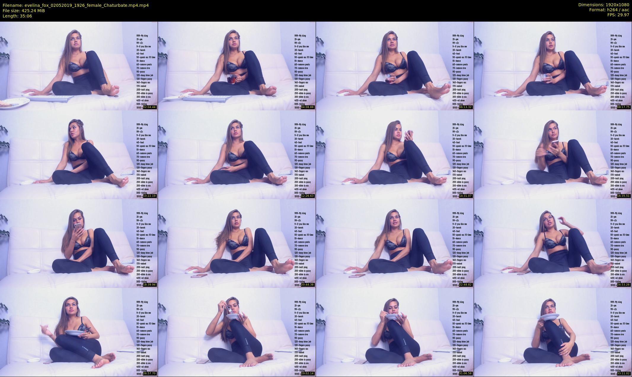evelina_fox — 36 minute Chaturbate female cam show recording, 1080p, May 2, 2019